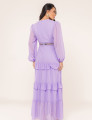 VESTIDO  DECOTE V DONATELA LAVANDA