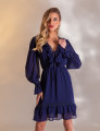 VESTIDO CURTO JULIANA AZUL MARINHO
