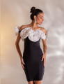 Vestido Flores Dália Preto