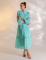 VESTIDO LONGO COM GUIPIR VIVIANE VERDE