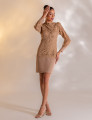 VESTIDO RENDA ESTEFANY BEGE