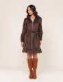 VESTIDO SUEDE PALOMA MARROM