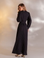 VESTIDO LONGO PLISSADO SOPHIE PRETO