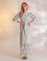 VESTIDO LONGO GUIPIR DOMINIQUE VERDE