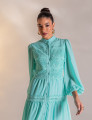 VESTIDO LONGO COM GUIPIR VIVIANE VERDE