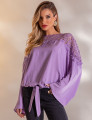 BLUSA EM VISCOSE ARIELA LAVANDA