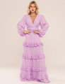 VESTIDO DECOTE V MAIA LAVANDA