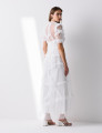 Vestido Tule Poá Malu Off White
