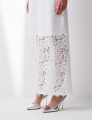 Vestido Renda Strass Fernanda Off White