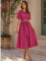 Vestido Midi Assimétrico Márcia Pink