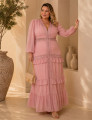 VESTIDO DE VOIL NOÉLIA PLUS ROSA