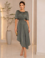 Vestido Mangas Balonê Francis Verde