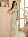 Vestido Renda Poá Nina Verde