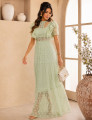 Vestido Renda Poá Nina Verde