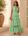 Vestido Detalhe Tule Miranda Verde