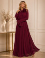 VESTIDO CREPE BELLE VINHO