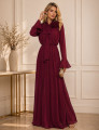 VESTIDO CREPE BELLE VINHO